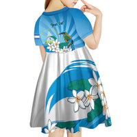 Nicaragua Independence Day Personalized Kid Short Sleeve Dress Since 1821 Proud Guardabarranco Sacuanjoche - Wonder Print Shop