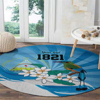 Nicaragua Independence Day Personalized Round Carpet Since 1821 Proud Guardabarranco Sacuanjoche - Wonder Print Shop