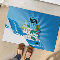 Nicaragua Independence Day Personalized Rubber Doormat Since 1821 Proud Guardabarranco Sacuanjoche - Wonder Print Shop