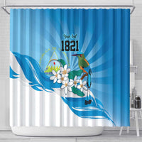 Nicaragua Independence Day Personalized Shower Curtain Since 1821 Proud Guardabarranco Sacuanjoche - Wonder Print Shop