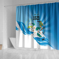 Nicaragua Independence Day Personalized Shower Curtain Since 1821 Proud Guardabarranco Sacuanjoche - Wonder Print Shop