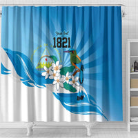 Nicaragua Independence Day Personalized Shower Curtain Since 1821 Proud Guardabarranco Sacuanjoche - Wonder Print Shop