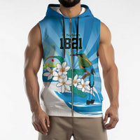 Nicaragua Independence Day Personalized Sleeveless Zip Hoodie Since 1821 Proud Guardabarranco Sacuanjoche - Wonder Print Shop
