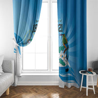 Nicaragua Independence Day Personalized Window Curtain Since 1821 Proud Guardabarranco Sacuanjoche - Wonder Print Shop