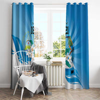 Nicaragua Independence Day Personalized Window Curtain Since 1821 Proud Guardabarranco Sacuanjoche - Wonder Print Shop