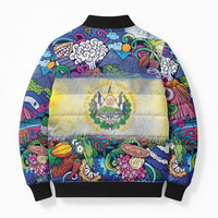 El Salvador Bomber Puffer Jacket Funny Local Inspired - Wonder Print Shop