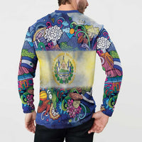 El Salvador Button Sweatshirt Funny Local Inspired - Wonder Print Shop