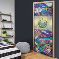 El Salvador Door Cover Funny Local Inspired - Wonder Print Shop