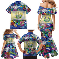 El Salvador Family Matching Mermaid Dress and Hawaiian Shirt Funny Local Inspired - Wonder Print Shop