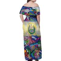 El Salvador Family Matching Off Shoulder Maxi Dress and Hawaiian Shirt Funny Local Inspired - Wonder Print Shop