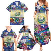 El Salvador Family Matching Summer Maxi Dress and Hawaiian Shirt Funny Local Inspired - Wonder Print Shop