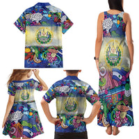 El Salvador Family Matching Tank Maxi Dress and Hawaiian Shirt Funny Local Inspired - Wonder Print Shop