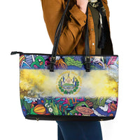 El Salvador Leather Tote Bag Funny Local Inspired - Wonder Print Shop