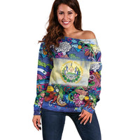 El Salvador Off Shoulder Sweater Funny Local Inspired - Wonder Print Shop