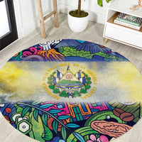 El Salvador Round Carpet Funny Local Inspired - Wonder Print Shop