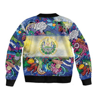 El Salvador Sleeve Zip Bomber Jacket Funny Local Inspired - Wonder Print Shop