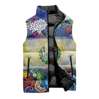 El Salvador Sleeveless Puffer Jacket Funny Local Inspired - Wonder Print Shop