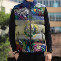 El Salvador Sleeveless Puffer Jacket Funny Local Inspired - Wonder Print Shop
