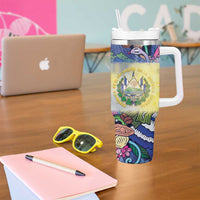 El Salvador Tumbler With Handle Funny Local Inspired - Wonder Print Shop
