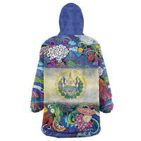 El Salvador Wearable Blanket Hoodie Funny Local Inspired - Wonder Print Shop