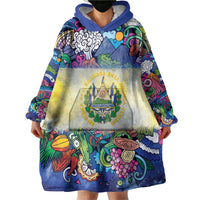 El Salvador Wearable Blanket Hoodie Funny Local Inspired - Wonder Print Shop
