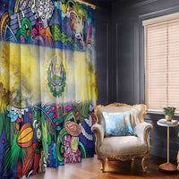 El Salvador Window Curtain Funny Local Inspired - Wonder Print Shop