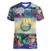 El Salvador Women V-Neck T-Shirt Funny Local Inspired - Wonder Print Shop