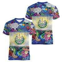 El Salvador Women V-Neck T-Shirt Funny Local Inspired - Wonder Print Shop