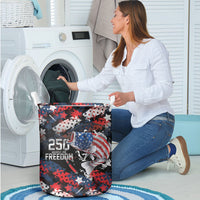 Largemouth Bass Fishing Laundry Basket America 250 Year Freedom