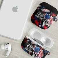 Largemouth Bass Fishing AirPods Case America 250 Year Freedom