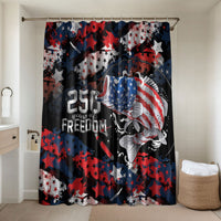 Largemouth Bass Fishing Bathroom Set America 250 Year Freedom