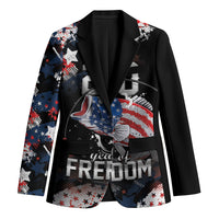 Personalized Largemouth Bass Fishing Blazer America 250 Year Freedom