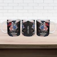 Personalized Largemouth Bass Fishing Ceramic Mug America 250 Year Freedom