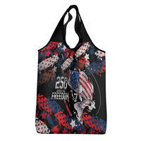 Largemouth Bass Fishing Grocery Bag America 250 Year Freedom
