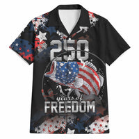 Personalized Largemouth Bass Fishing Hawaiian Shirt America 250 Year Freedom