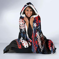 Largemouth Bass Fishing Hooded Blanket America 250 Year Freedom
