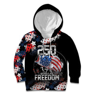 Personalized Largemouth Bass Fishing Kid Hoodie America 250 Year Freedom