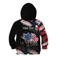 Personalized Largemouth Bass Fishing Kid Hoodie America 250 Year Freedom