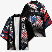 Personalized Largemouth Bass Fishing Kimono America 250 Year Freedom