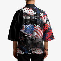 Personalized Largemouth Bass Fishing Kimono America 250 Year Freedom