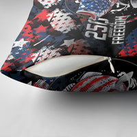Largemouth Bass Fishing Pillow Cover America 250 Year Freedom