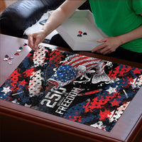 Largemouth Bass Fishing Puzzle America 250 Year Freedom