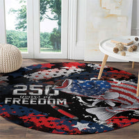 Largemouth Bass Fishing Round Carpet America 250 Year Freedom