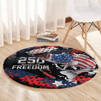 Largemouth Bass Fishing Round Carpet America 250 Year Freedom