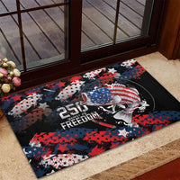Largemouth Bass Fishing Rubber Doormat America 250 Year Freedom