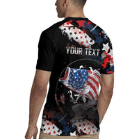 Personalized Largemouth Bass Fishing Rugby Jersey America 250 Year Freedom