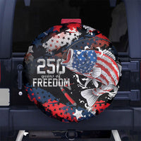 Largemouth Bass Fishing Spare Tire Cover America 250 Year Freedom