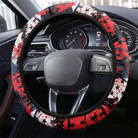 Largemouth Bass Fishing Steering Wheel Cover America 250 Year Freedom