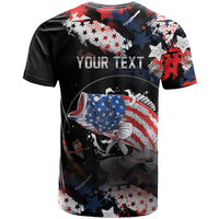 Personalized Largemouth Bass Fishing T Shirt America 250 Year Freedom