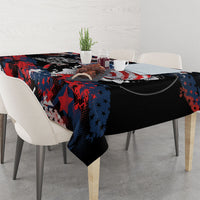 Largemouth Bass Fishing Tablecloth America 250 Year Freedom